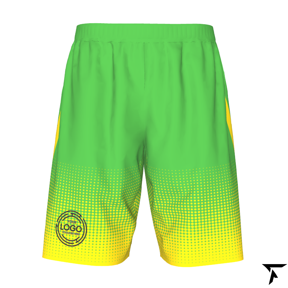 Soccer Shorts for Women - Green and Yellow