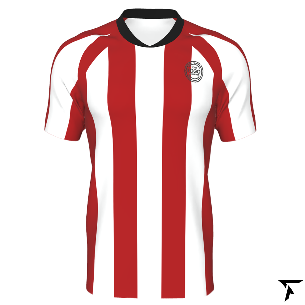 Soccer Training Shirt - Red, Black and White