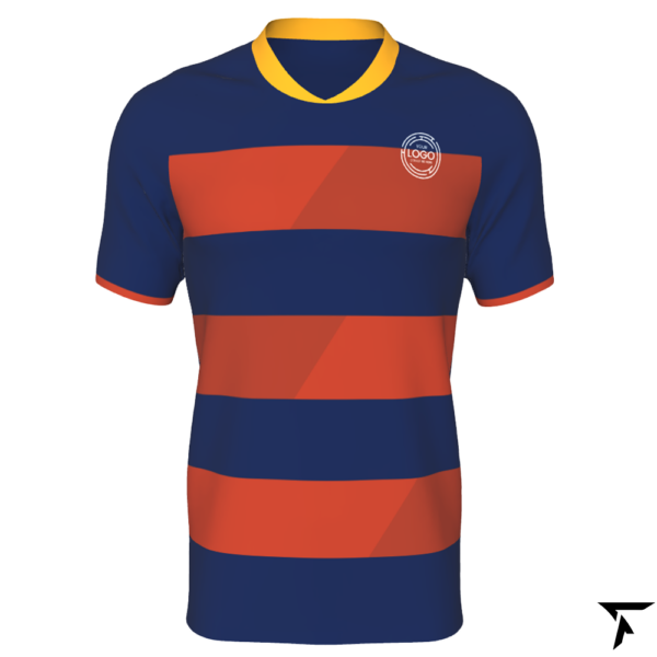 Soccer Training Shirt - Yellow, Red, and Dark Blue