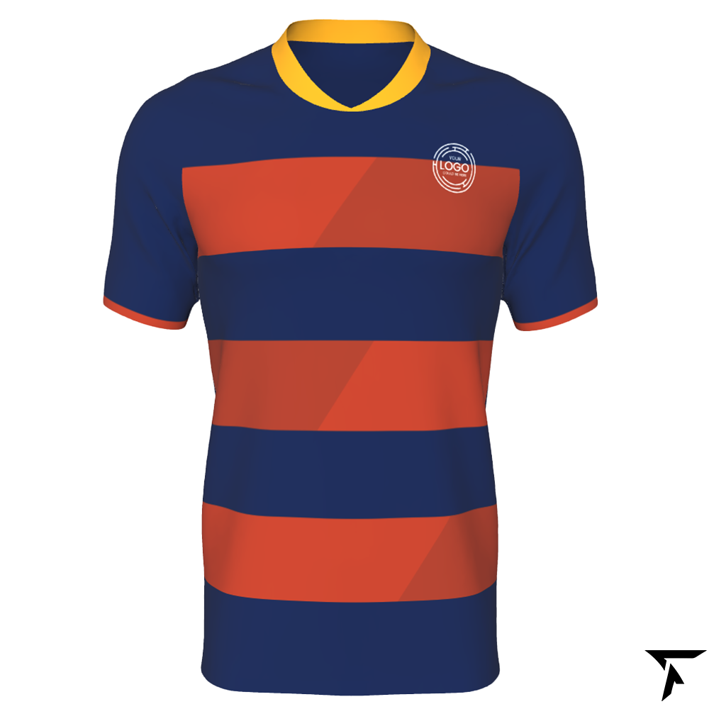 Soccer Training Shirt - Yellow, Red, and Dark Blue