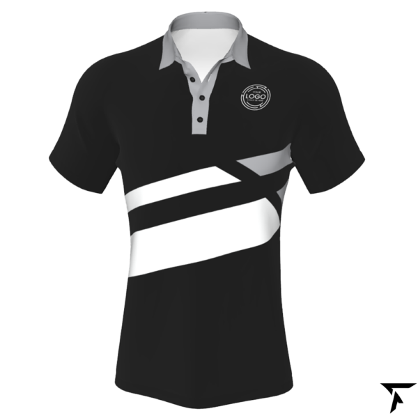 Sportswear Polo - Black, White and Gray