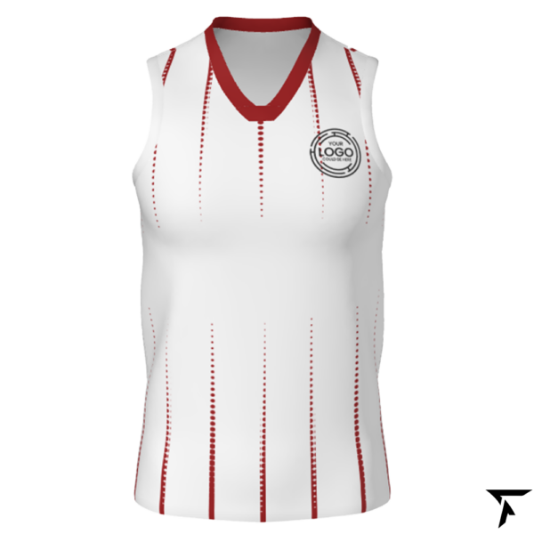 Women's Basketball Jersey - White and Red