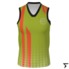 Women's Basketball Jersey - Green and Orange