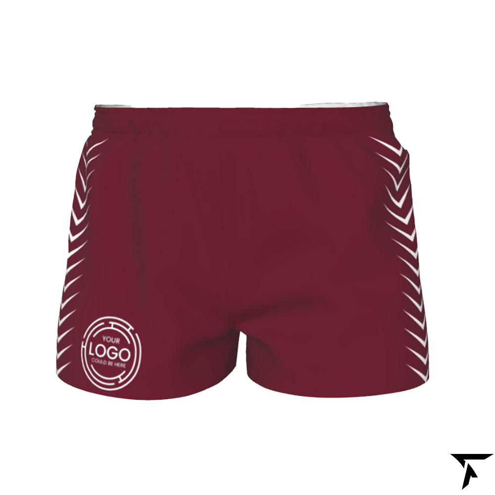 Women's Rugby Shorts - Maroon