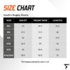 Size Chart for Youth's Rugby Shorts