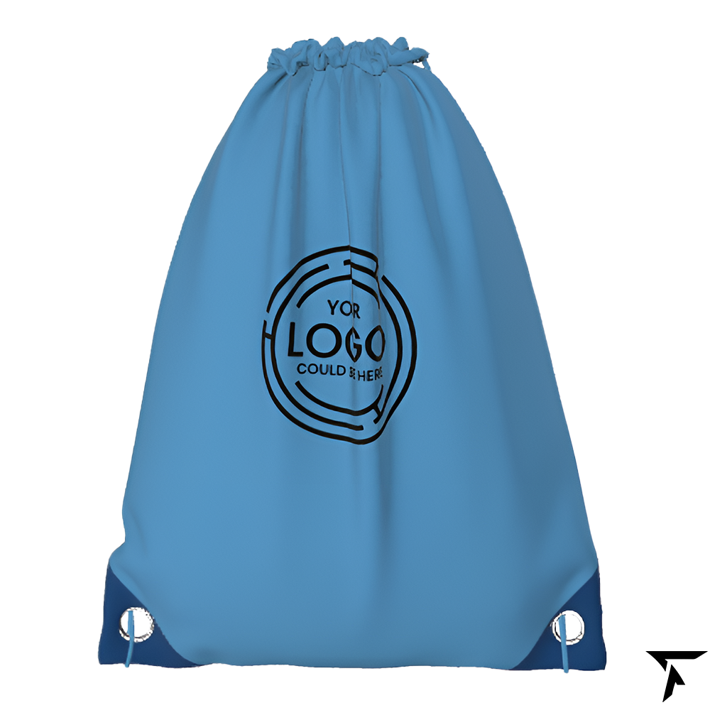 Custom Drawstring Bag - Blue