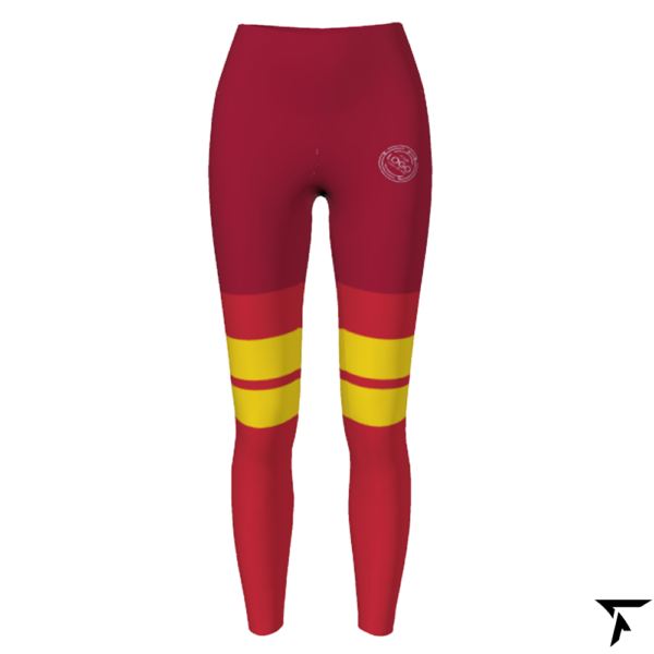 Women's Leggings - Red and Yellow