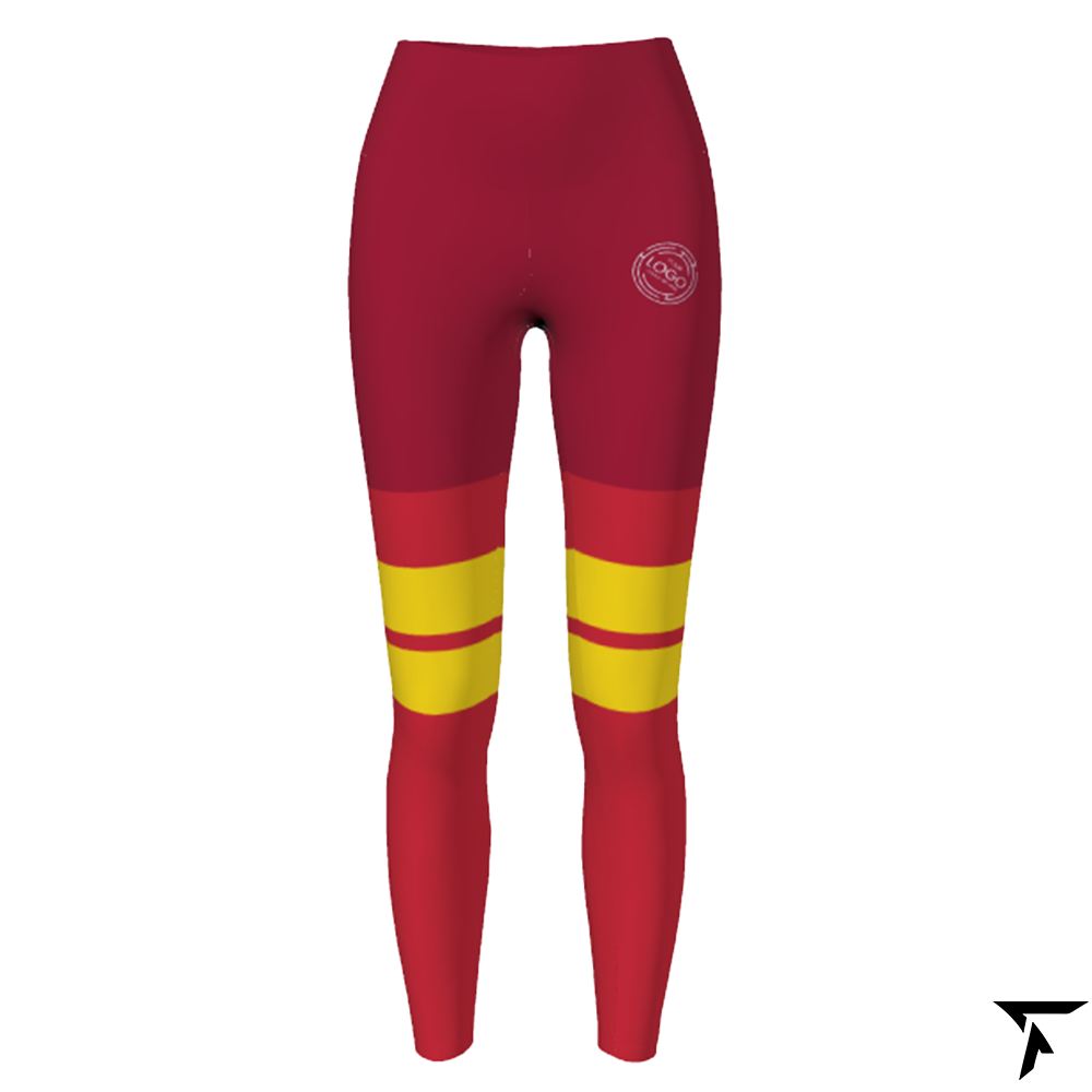 Women's Leggings - Red and Yellow