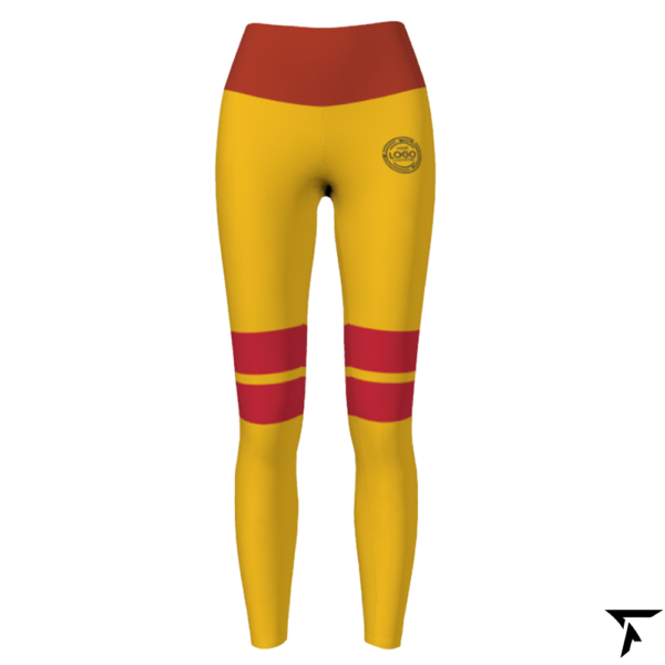 Women's Leggings - Yellow and Red