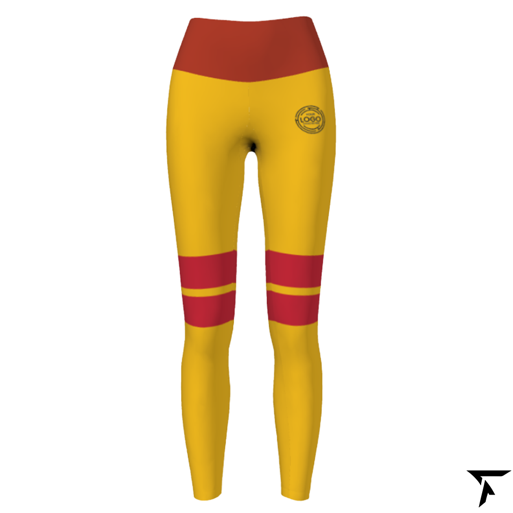 Women's Leggings - Yellow and Red