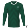 Men's Custom Soccer Long Sleeve Training Shirt - Black and Green