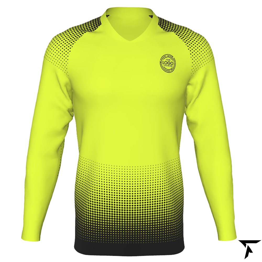 Long Sleeve Soccer Jersey - Bright Green