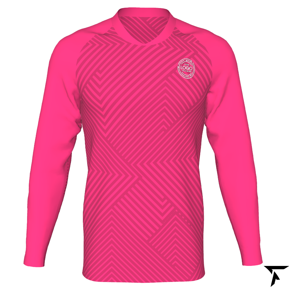 Long Sleeve Soccer Jerseys - Pink