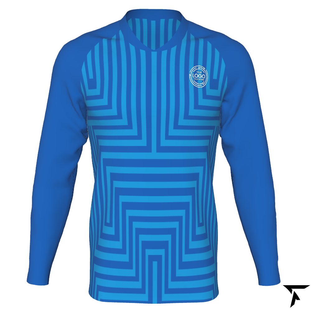 Long Sleeve Soccer Jerseys - Blue