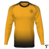 Women's Custom Soccer Long Sleeve Training Shirt - Orange and Black