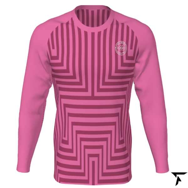 Women's Custom Soccer Long Sleeve Training Shirt - Pink