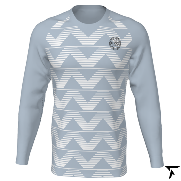 Women's Custom Soccer Long Sleeve Training Shirt - Gray