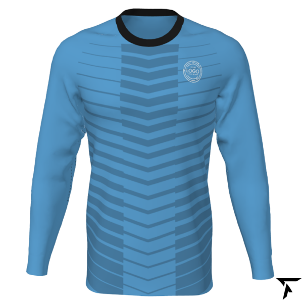 Women's Custom Soccer Long Sleeve Training Shirt - Blue