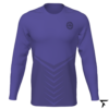 Youth Custom Soccer Long Sleeve Training Shirt - Blue