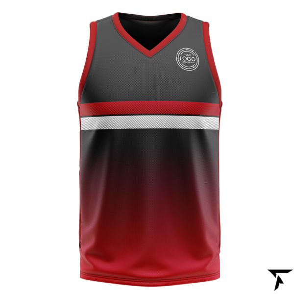 Sublimation Basketball Jersey | Midnight Blaze Design