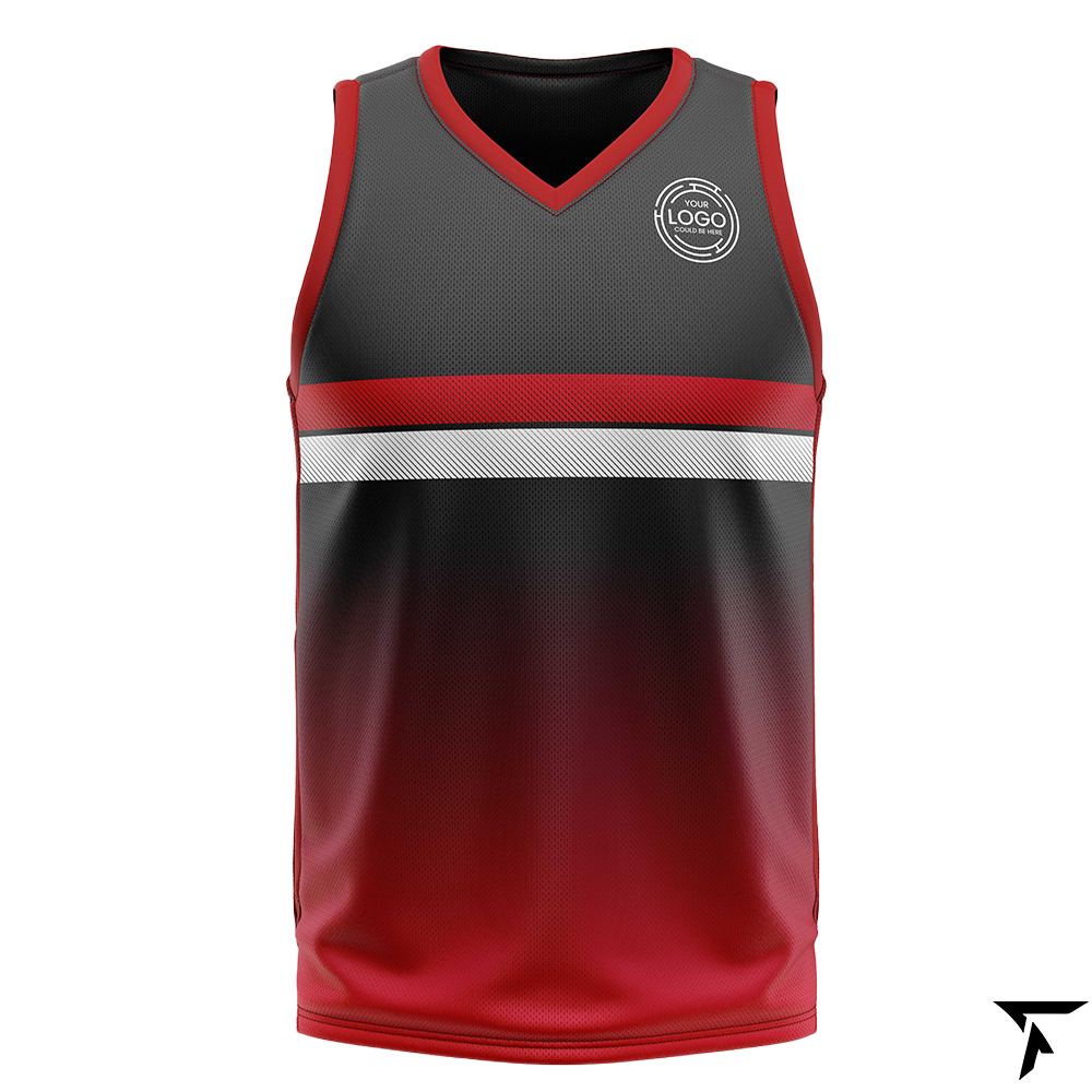 Sublimation Basketball Jersey | Midnight Blaze Design