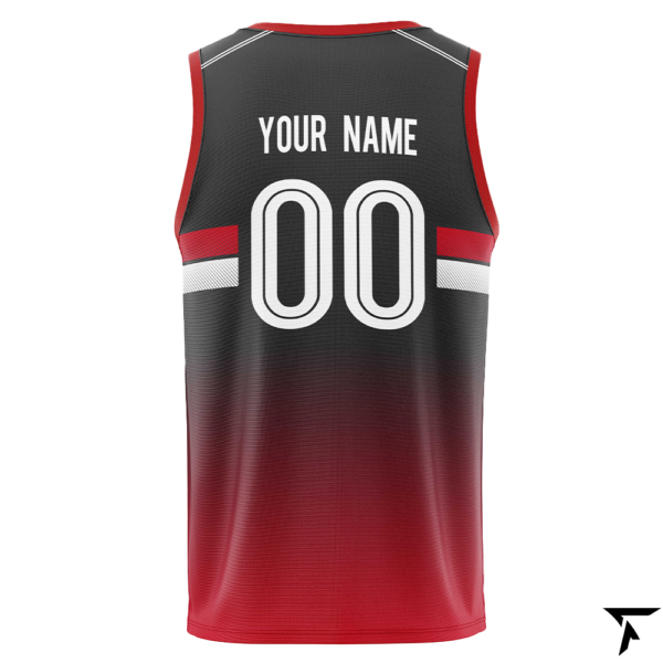 Sublimation Basketball Jersey | Midnight Blaze Design