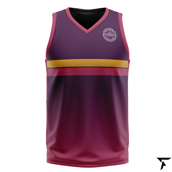 Sublimation Basketball Jersey Maroon