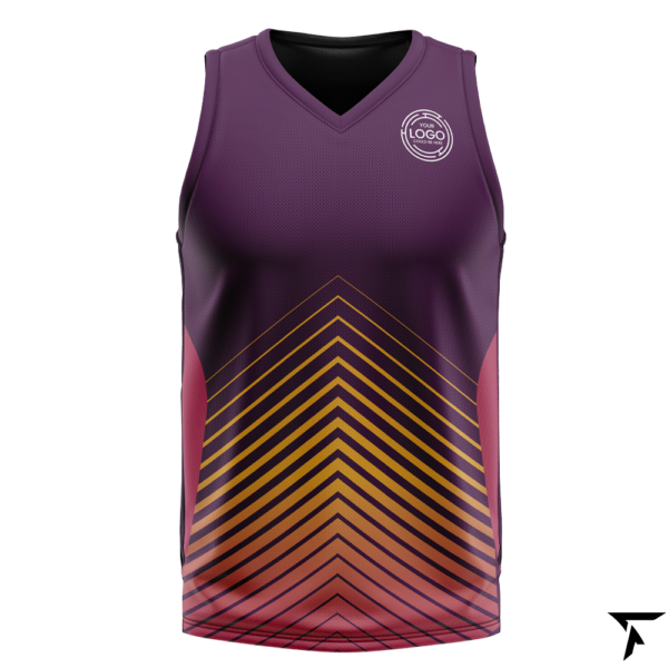 Sublimation Basketball Jersey Maroon