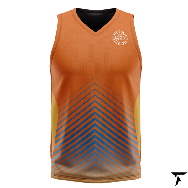 Sublimation Basketball Jersey Orange