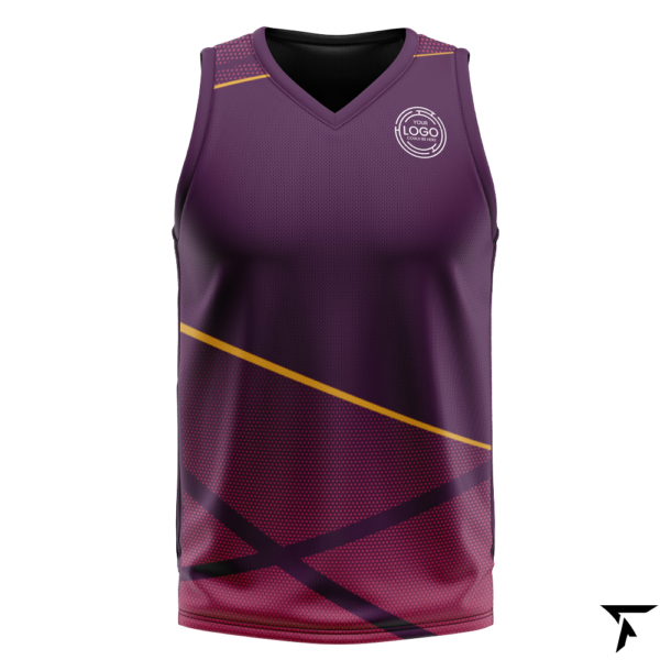 Sublimation Basketball Jersey Maroon