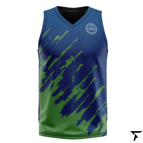 Sublimation Basketball Jersey | Edge Burst Design