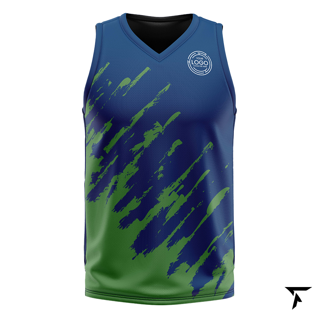 Sublimation Basketball Jersey | Edge Burst Design