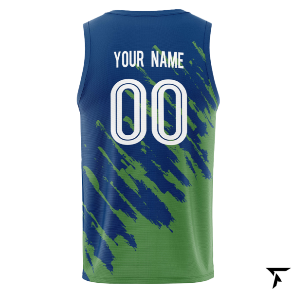 Sublimation Basketball Jersey | Edge Burst Design