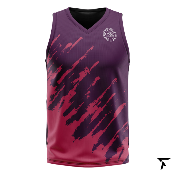 Sublimation Basketball Jersey maroon