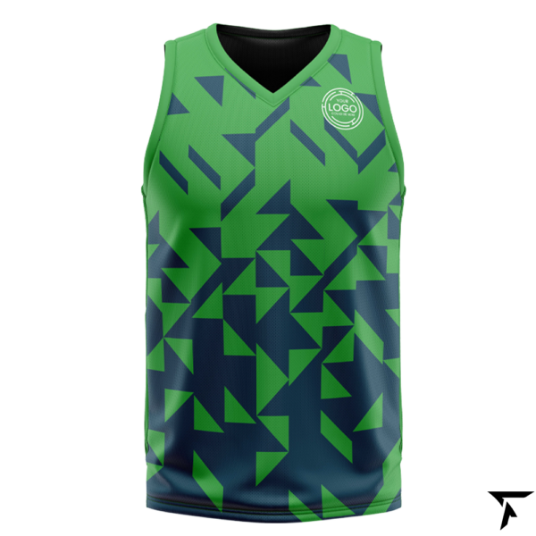 Sublimation Basketball Jersey Green