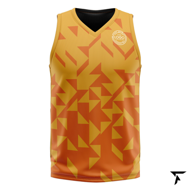 Sublimation Basketball Jersey Orange