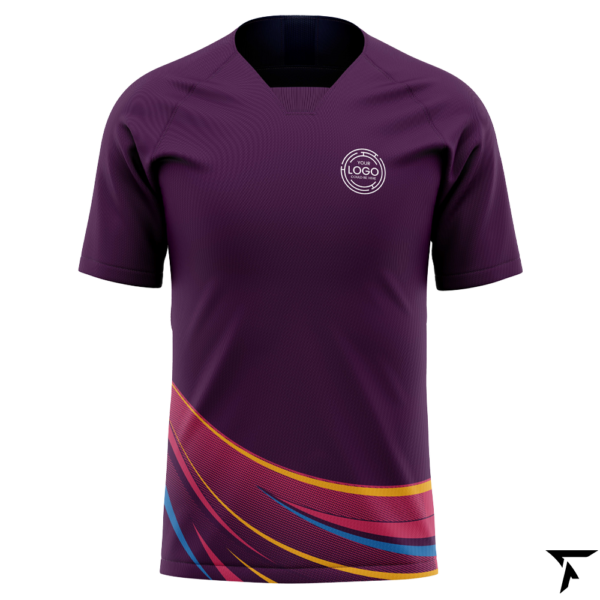 Sublimation Rugby Jersey maroon