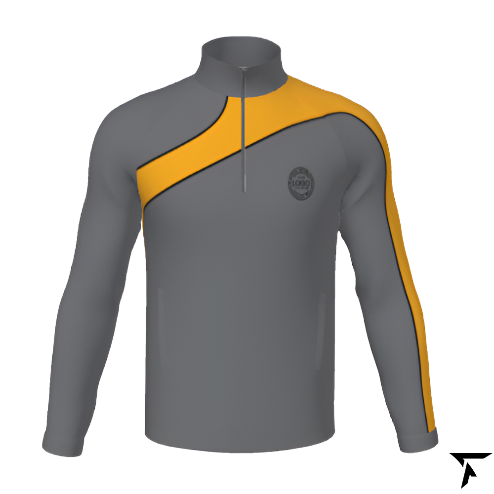 Tracksuit Jacket - Gray and Yellow