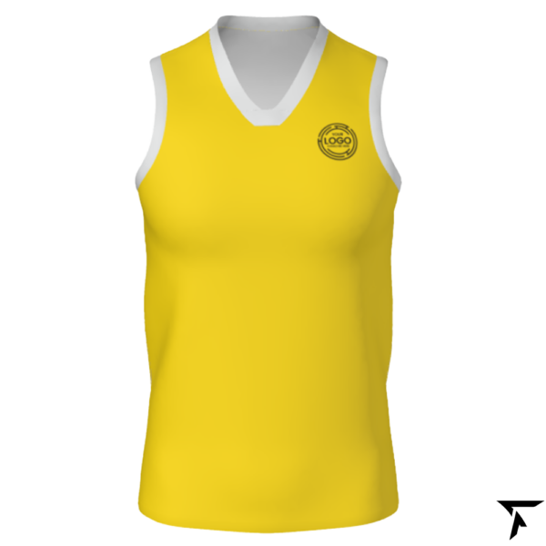 Women's Basketball Training Singlet - Yellow and White