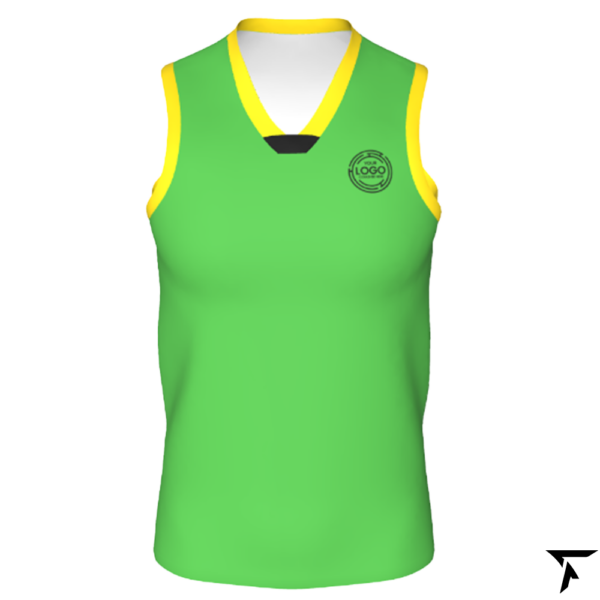 Youth Basketball Training Singlet - Green Lime