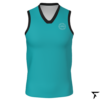 Youth Basketball Training Singlet - Blue Azure and Black