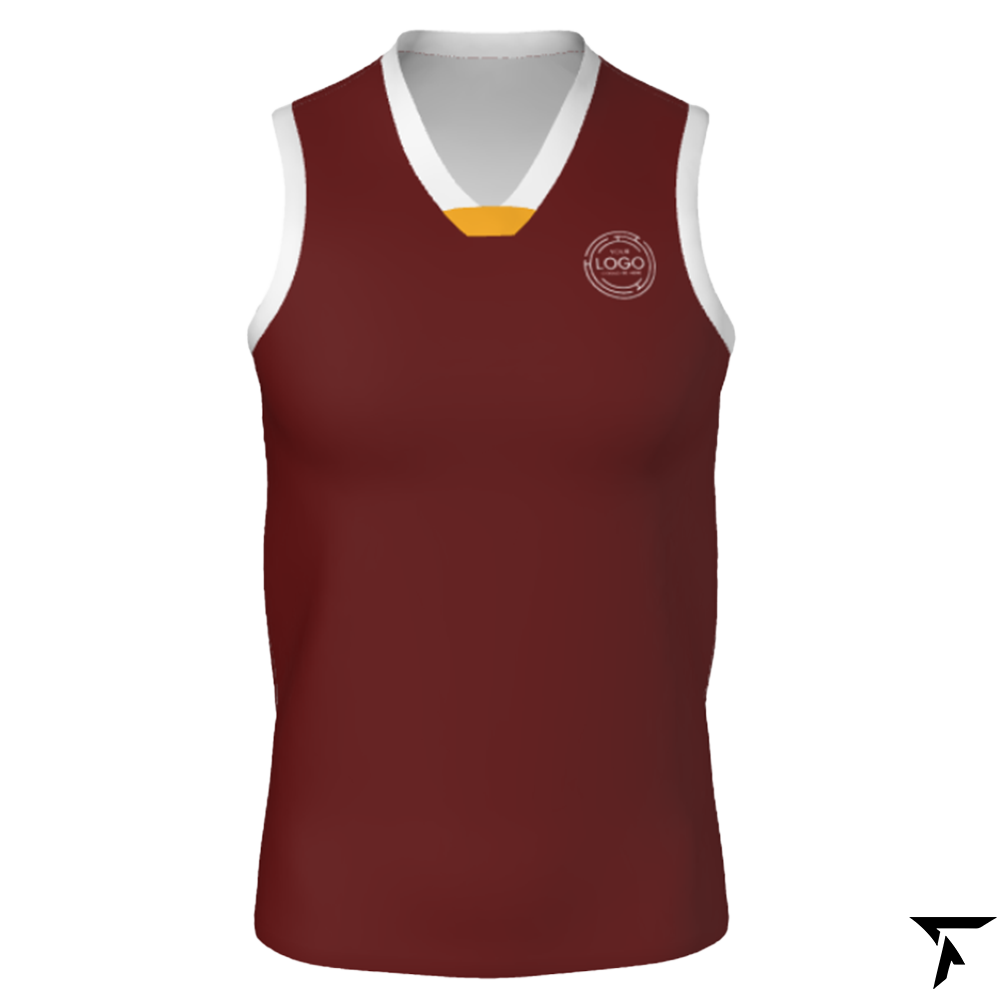 Youth Basketball Training Singlet - Maroon